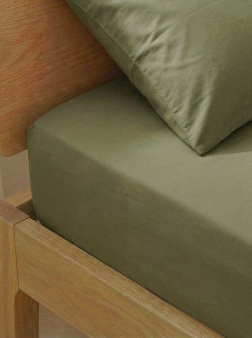 Spannbetttuch unifarben 140 x 200 cm - Kiabi