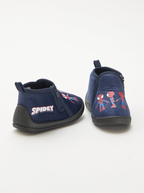 'Spidey' Zip-Up Slippers - Kiabi