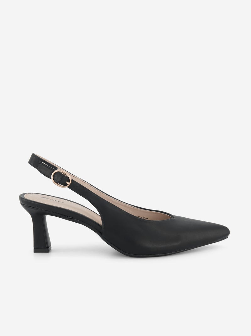 Spitze Pumps aus Kunstleder Noir - Kiabi