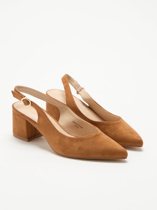 Spitze Pumps mit Blockabsatz - Kiabi