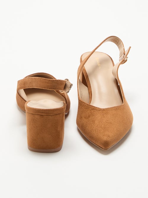 Spitze Pumps mit Blockabsatz - Kiabi