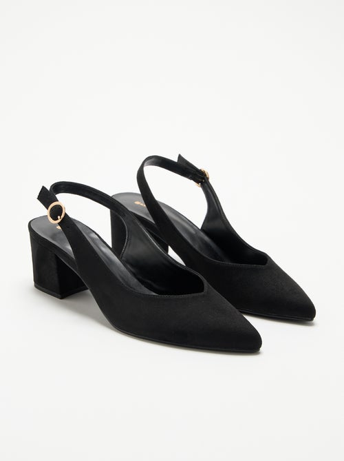 Spitze Pumps mit Blockabsatz - Kiabi