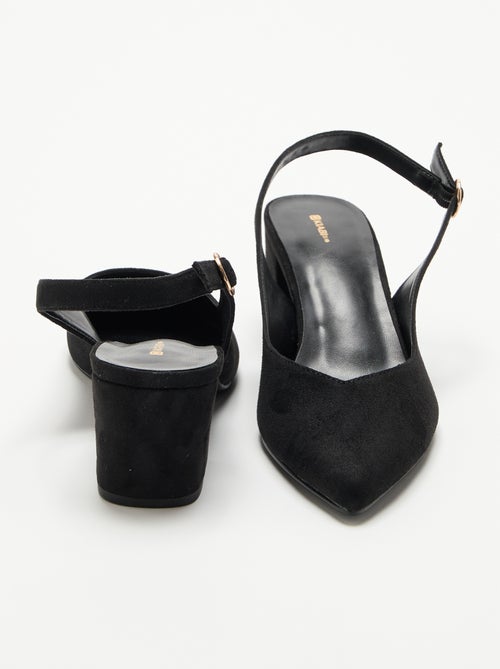 Spitze Pumps mit Blockabsatz - Kiabi