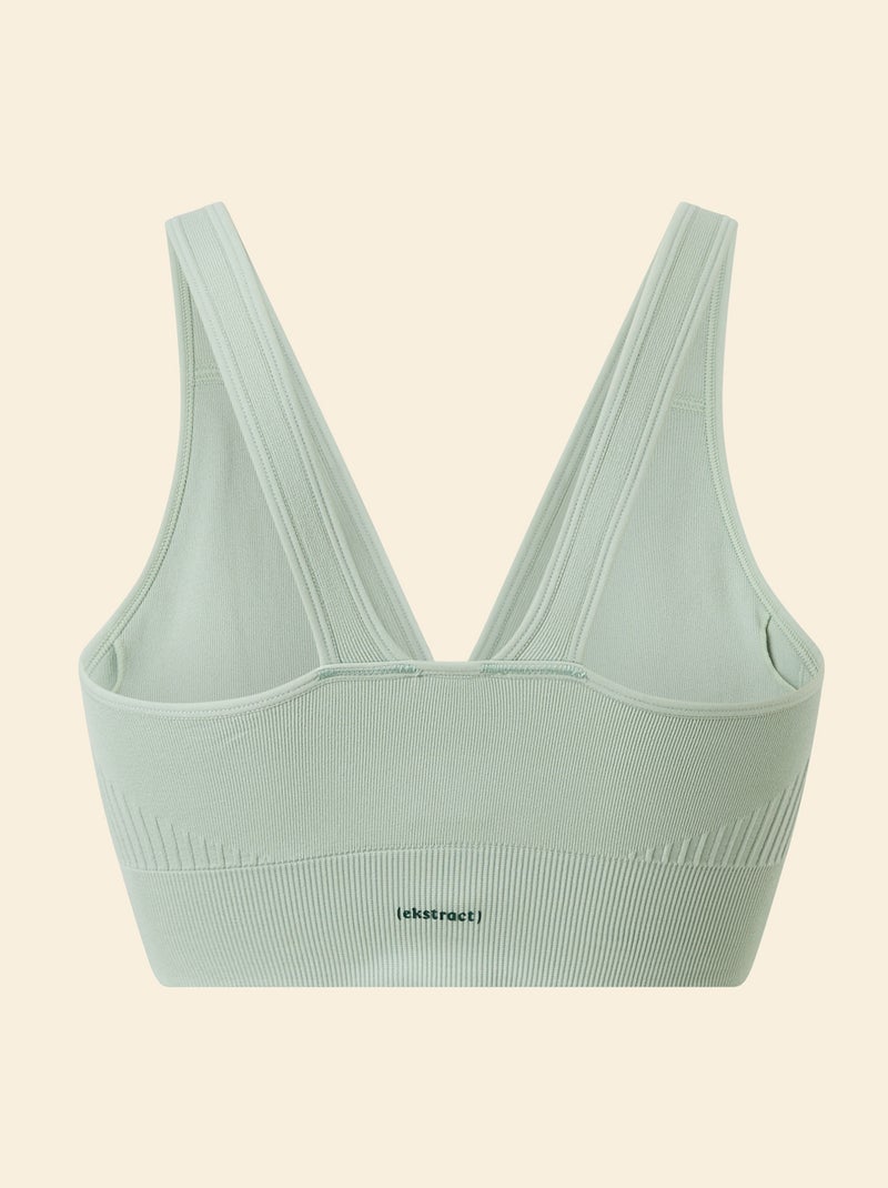 Sport-Bralette mit leichtem Halt - (ekstract) Salbeigrün - Kiabi