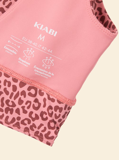 Sport-Bralette mit Leopardenmuster, leichter Halt - Kiabi
