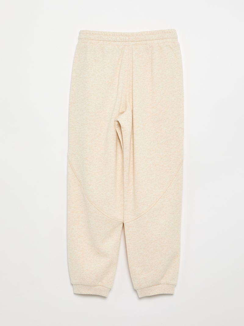Sport-Jogginghose aus French Terry Beige - Kiabi
