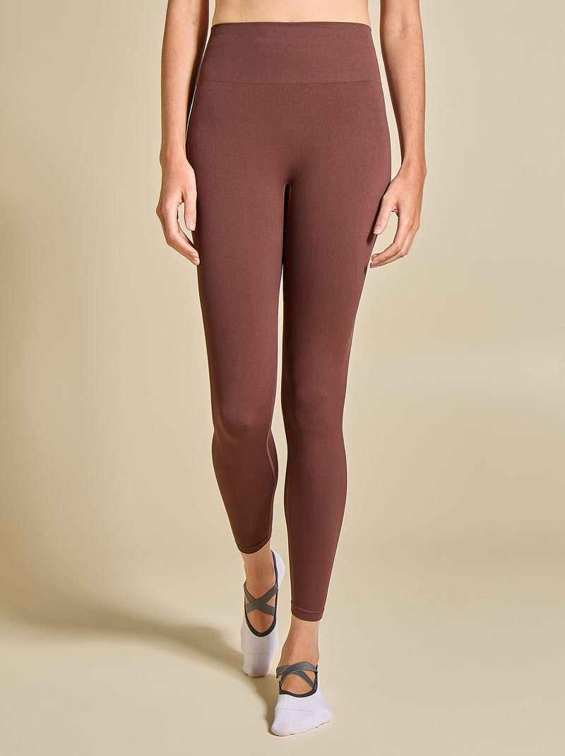 Sport-Leggings mit Rippstruktur - (ekstract) Marron - Kiabi