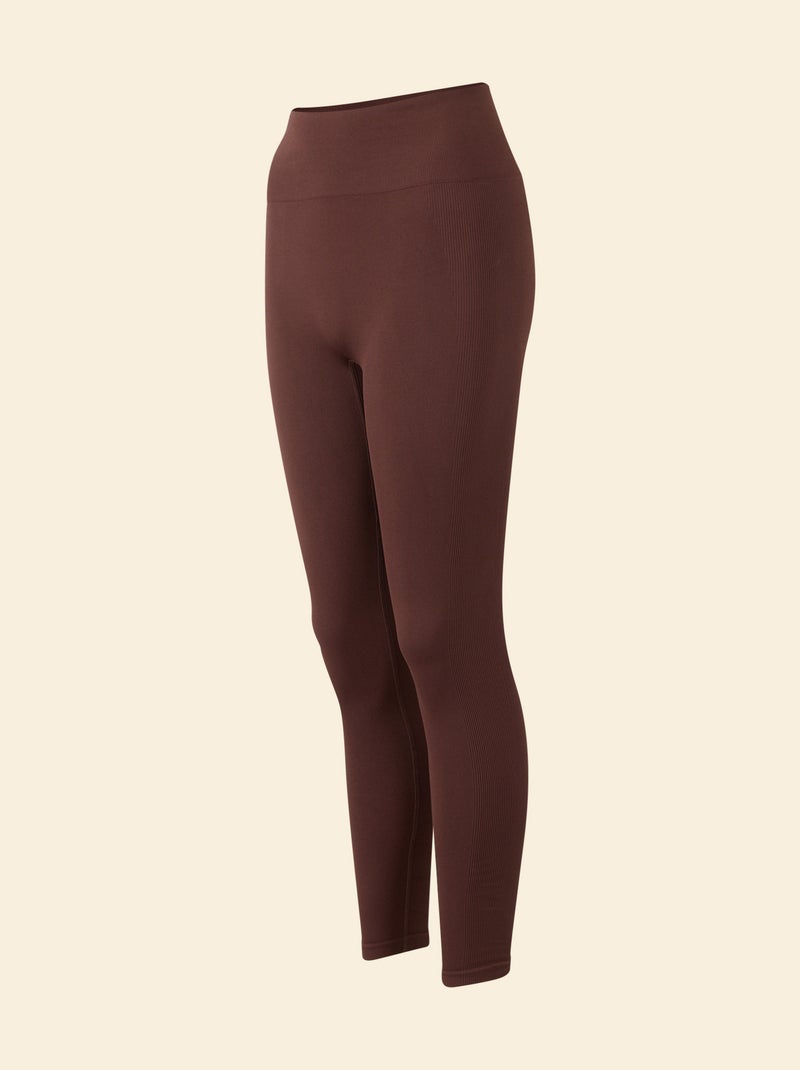 Sport-Leggings mit Rippstruktur - (ekstract) Marron - Kiabi