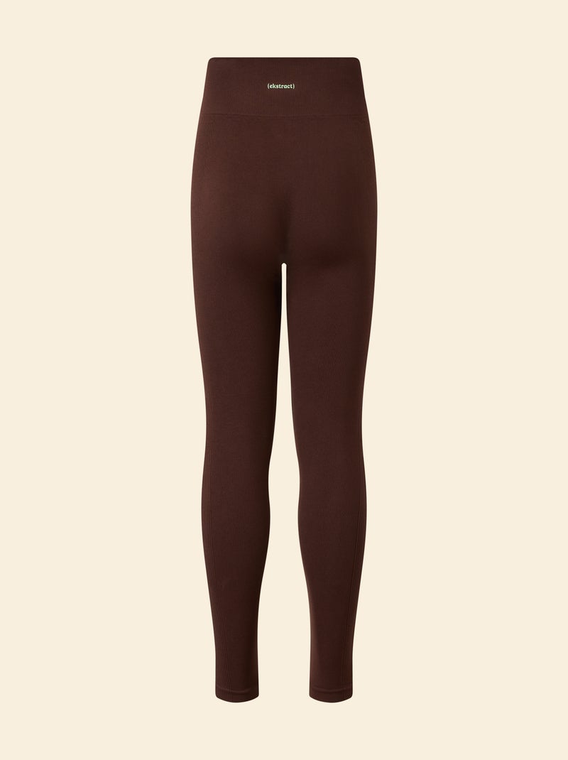 Sport-Leggings mit Rippstruktur - (ekstract) Marron - Kiabi