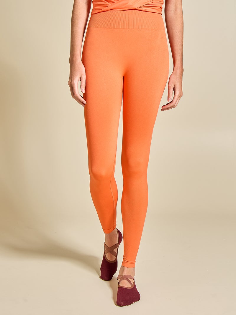 Sport-Leggings mit Shaping-Effekt - (ekstract) Orange - Kiabi