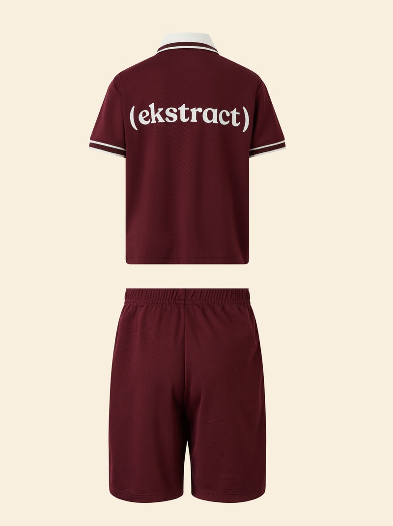 Sport-Set T-Shirt + Shorts - (ekstract) Rouge - Kiabi