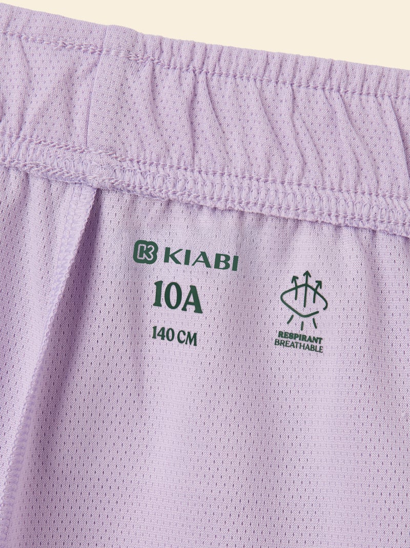 Sport-Set T-Shirt + Shorts Lila - Kiabi