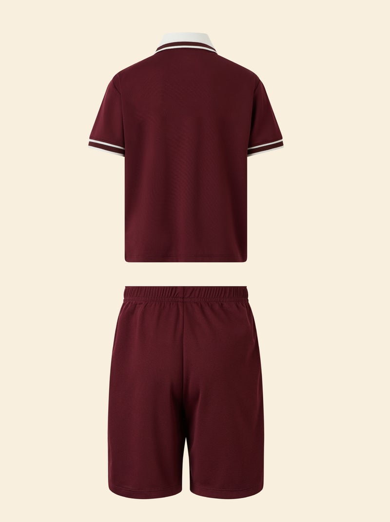 Sport-Set T-Shirt + Shorts Rot - Kiabi