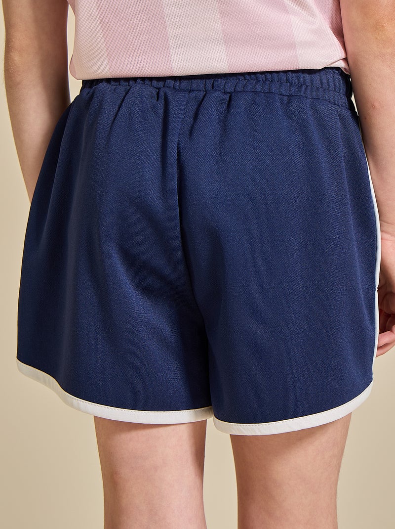 Sport-Shorts mit Kontraststreifen - (ekstract) Bleu - Kiabi