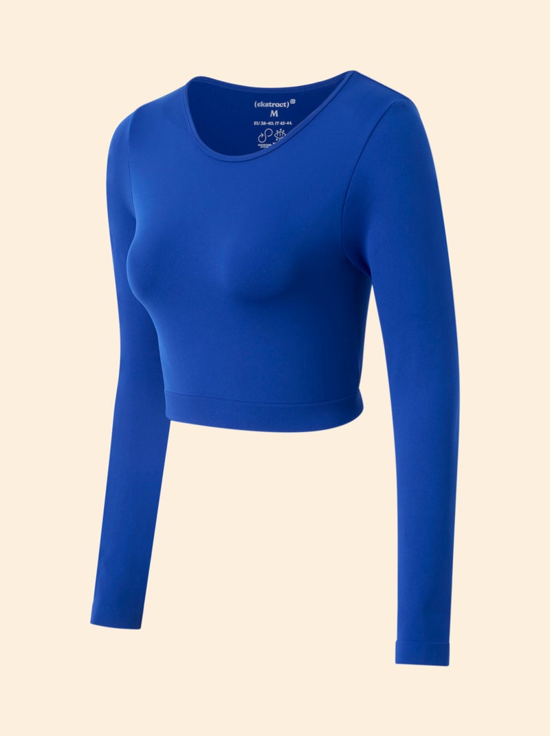 Sport-T-Shirt langarm - (ekstract) Bleu - Kiabi