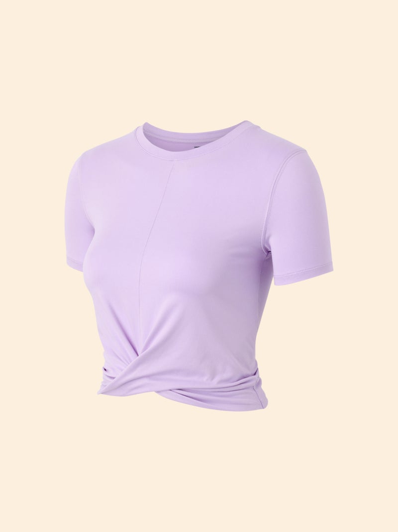 Sport-T-Shirt mit Raffung - (ekstract) Violet - Kiabi