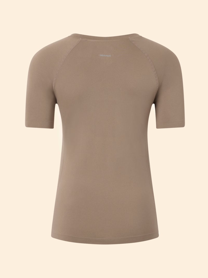 Sport-T-Shirt mit Zweite-Haut-Effekt - (ekstract) Beige - Kiabi