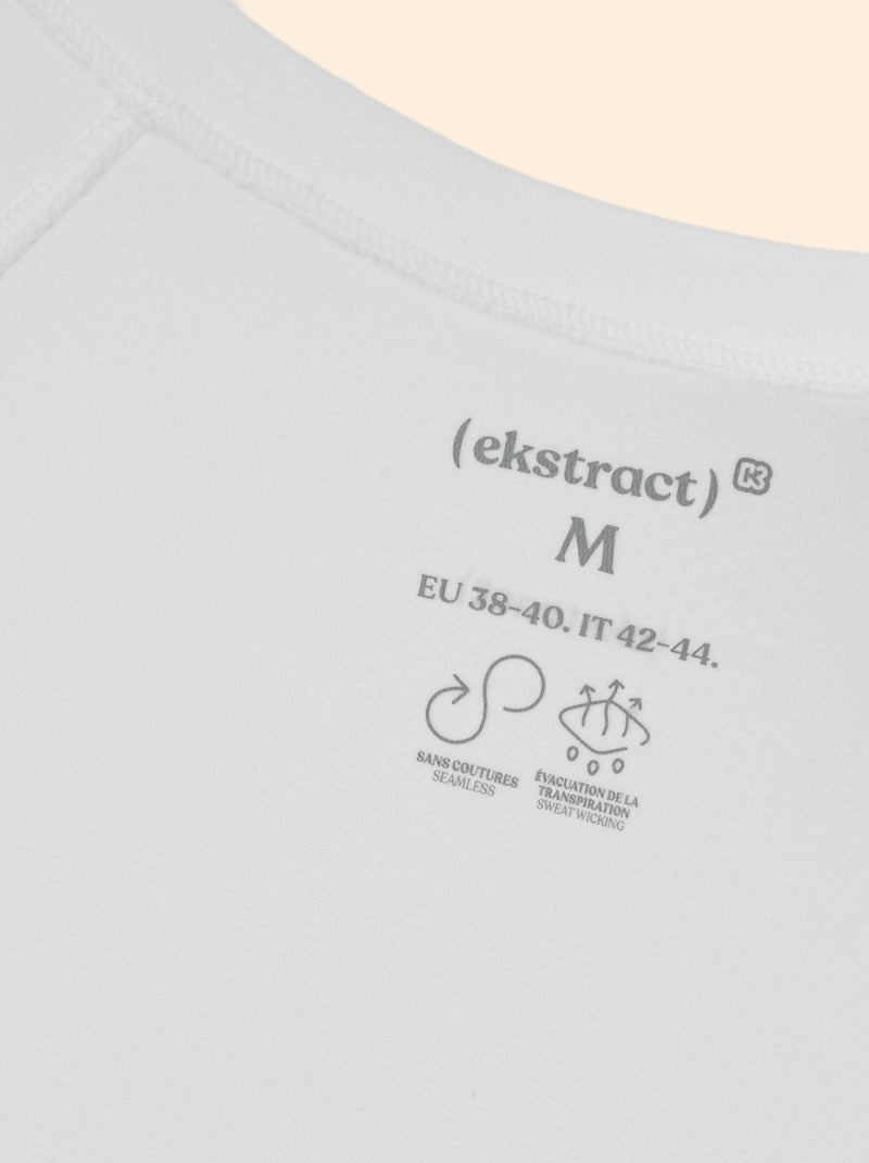 Sport-T-Shirt mit Zweite-Haut-Effekt - (ekstract) Blanc - Kiabi