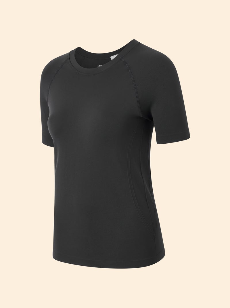 Sport-T-Shirt mit Zweite-Haut-Effekt - (ekstract) Noir - Kiabi