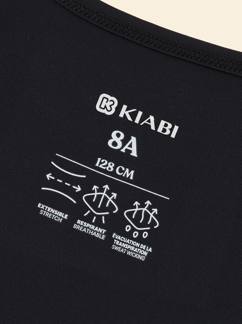 Sport-Tanktop Schwarz - Kiabi