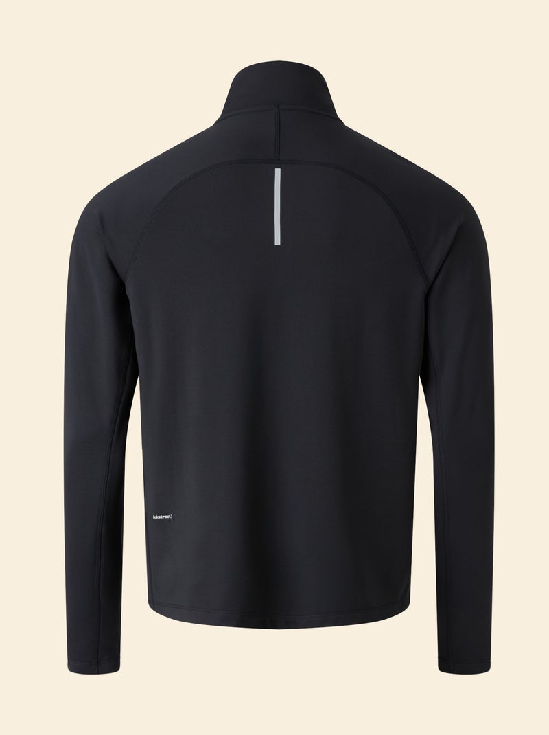 Sportgilet mit Reissverschlusskragen Schwarz - Kiabi