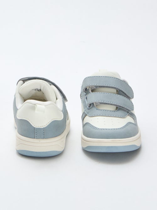 Sportliche Sneakers aus Kunstleder mit 2 Klettverschlüssen - Kiabi