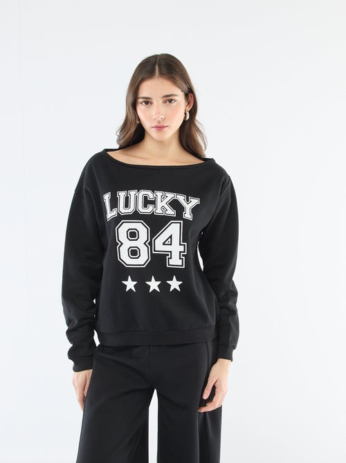 Sportliches Fleece-Sweatshirt - Kiabi