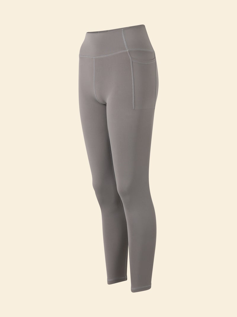 Sports Leggings with Pockets - (ekstract) Grey - Kiabi