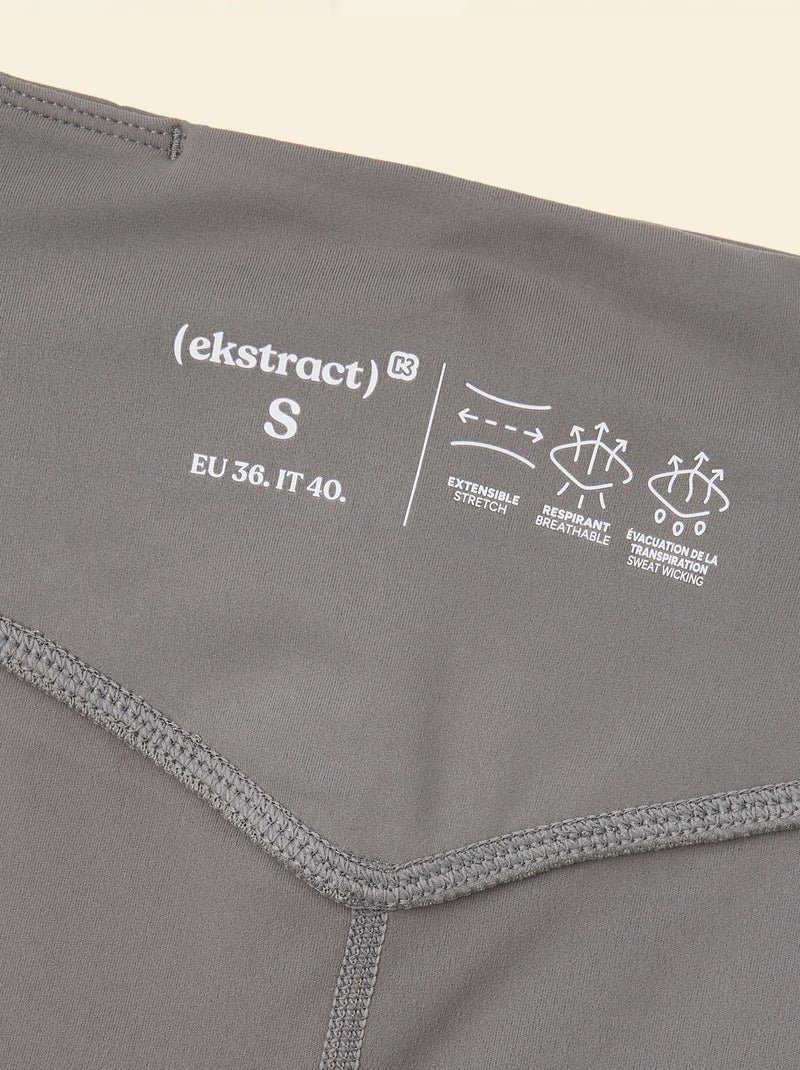 Sports Leggings with Pockets - (ekstract) Grey - Kiabi