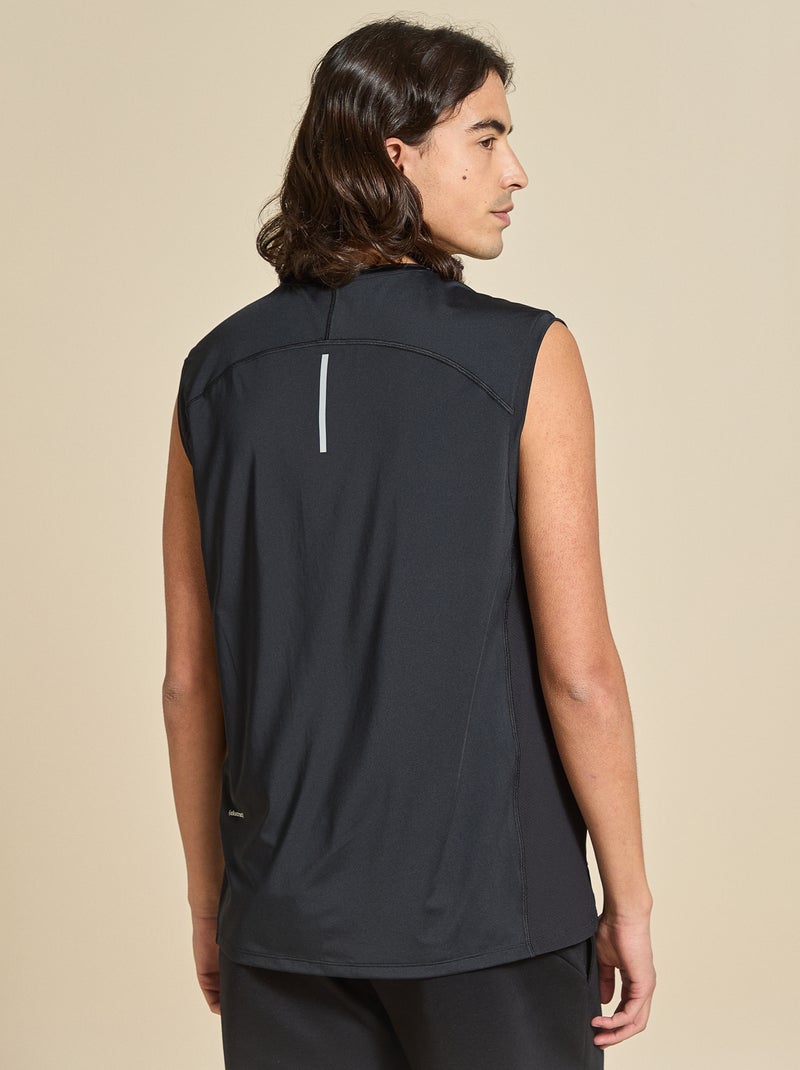 Sports Tank Top with Mesh Sides - (ekstract) Black - Kiabi