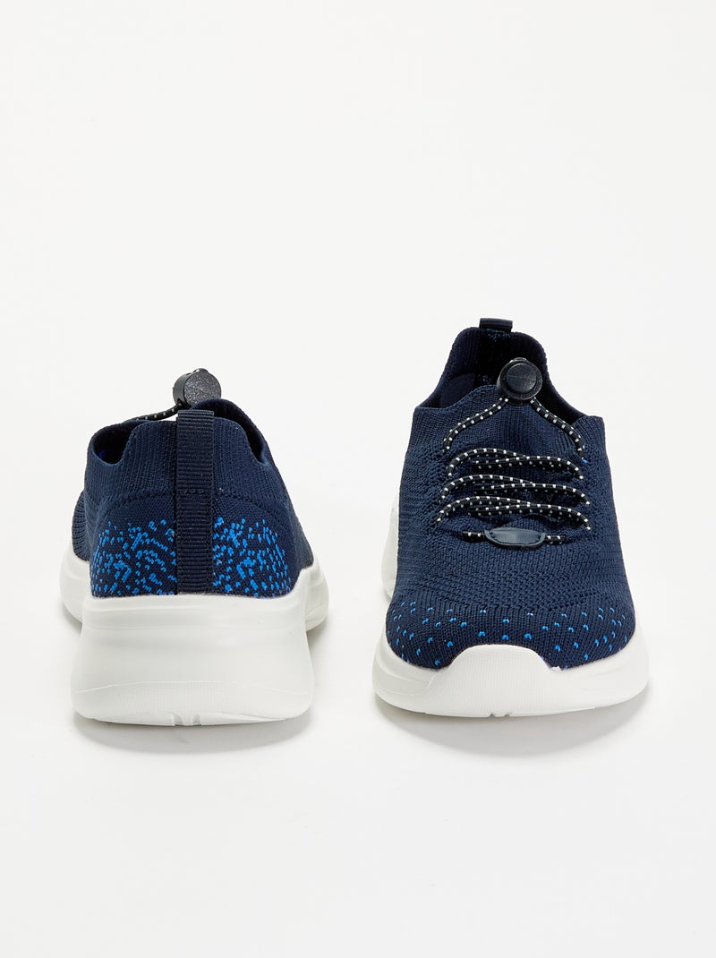 Sportschuhe aus Mesh mit Schnürsenkeln und Stoppern Blau - Kiabi