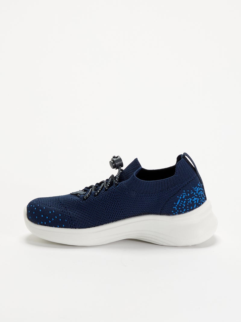 Sportschuhe aus Mesh mit Schnürsenkeln und Stoppern Blau - Kiabi
