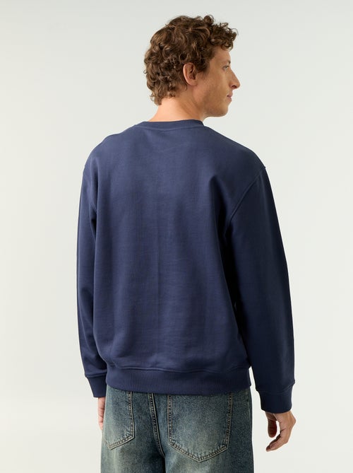 Sportswear style sweatshirt with embroidered lettering - Kiabi