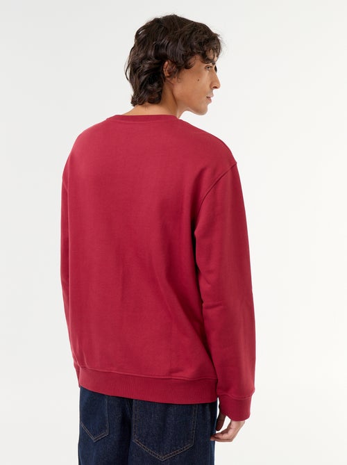 Sportswear style sweatshirt with embroidered lettering - Kiabi