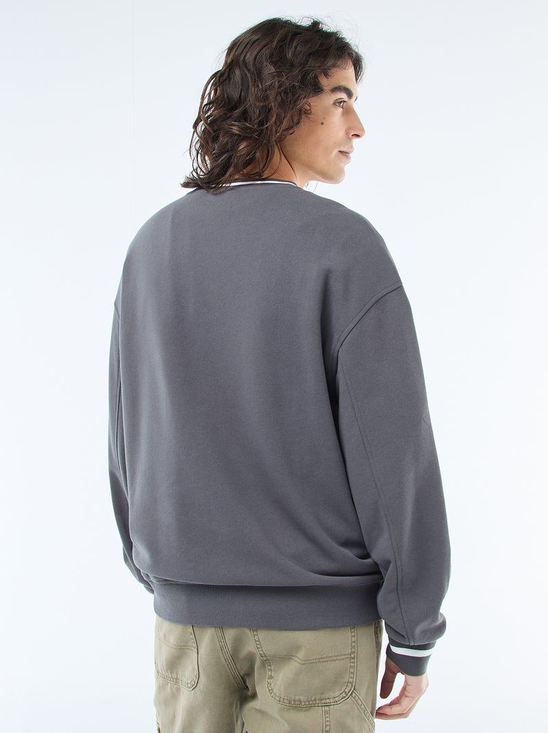 Sportswear Sweatshirt in French Terry Grey - Kiabi