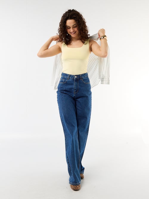 Square neck stretch T-shirt - Kiabi
