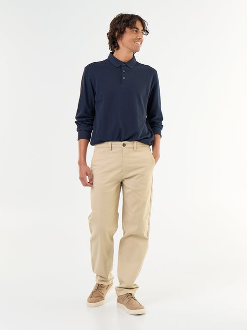 Standard-fit plain chino - Kiabi Standard-fit plain chino - Kiabi