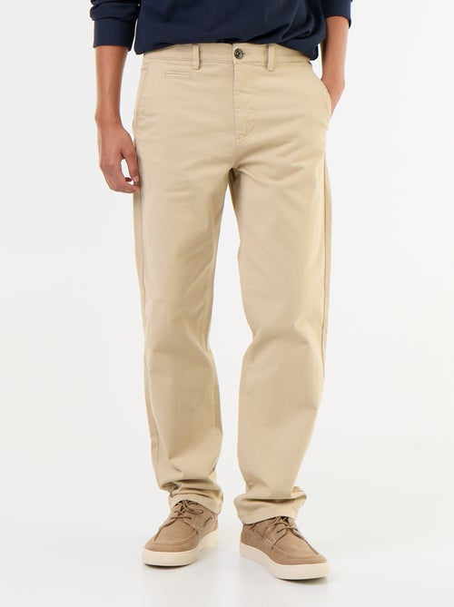 Standard-fit plain chino - Kiabi Standard-fit plain chino - Kiabi