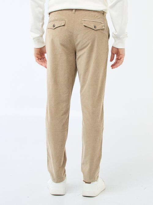 Standard Waist Velvet Chinos - Kiabi