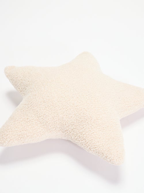 Star-shaped bouclé knit cushion - Kiabi