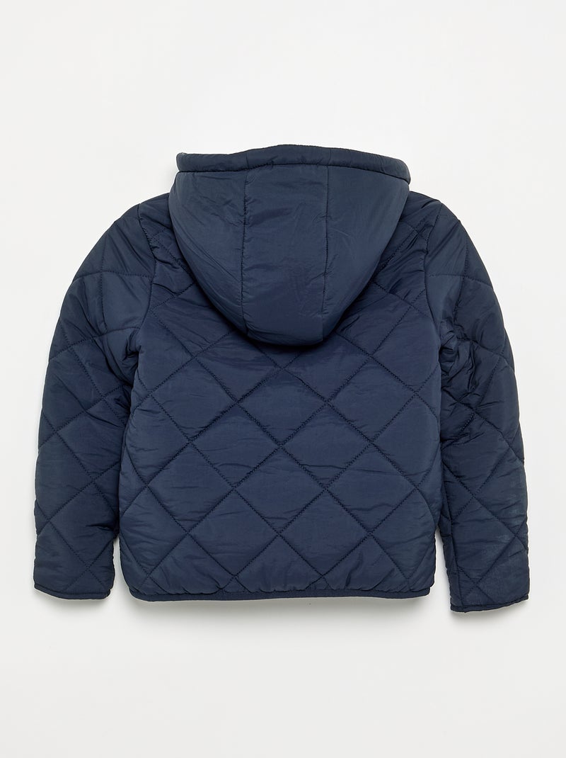 Steppjacke mit Kapuze Bleu - Kiabi