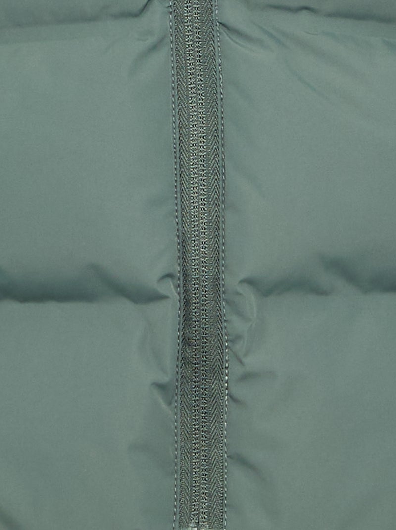 Steppjacke mit Kapuze Grün - Kiabi