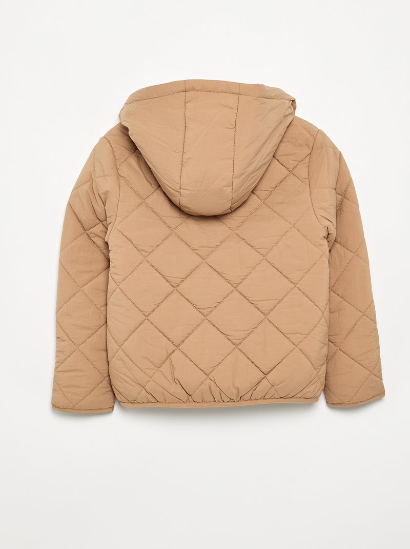 Steppjacke mit Kapuze Marron - Kiabi