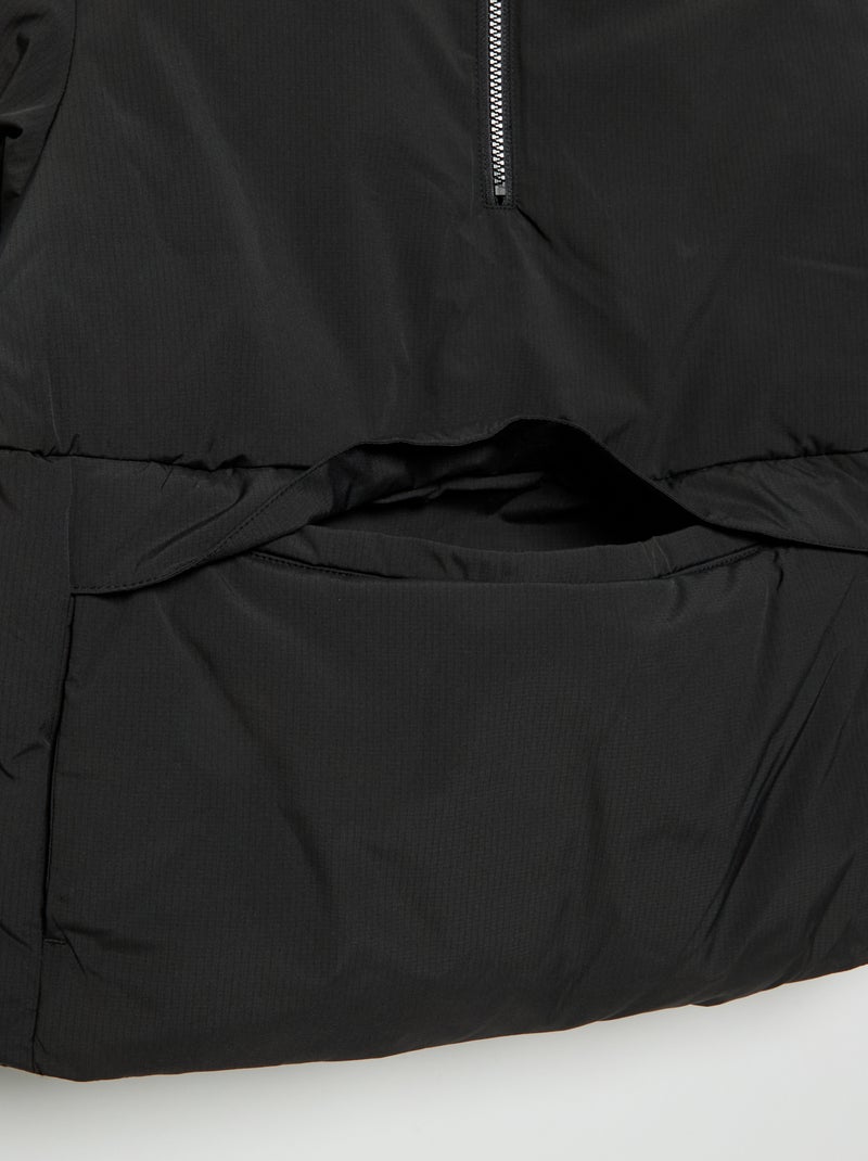 Steppjacke mit Kapuze Noir - Kiabi