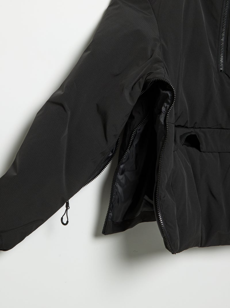 Steppjacke mit Kapuze Noir - Kiabi