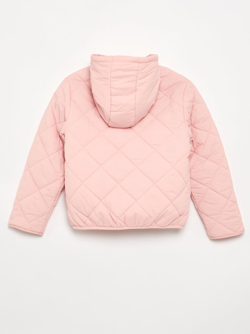 Steppjacke mit Kapuze Rose - Kiabi