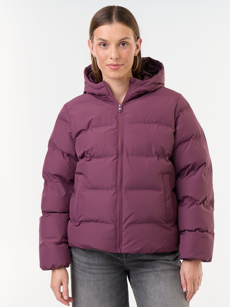 Steppjacke mit Kapuze Violet - Kiabi