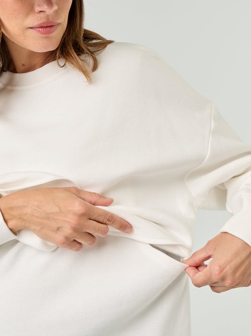 Still-Sweatshirt mit Wickelöffnung - Kiabi