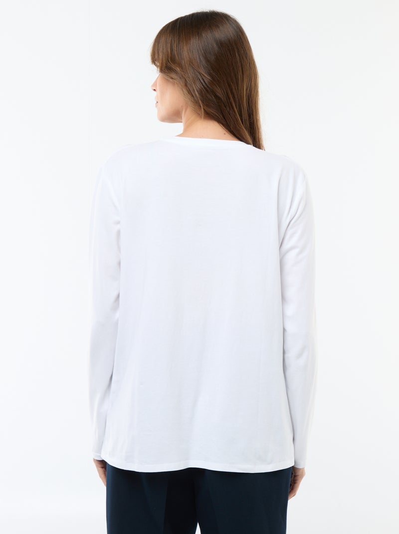 Still-T-Shirt Basic Weiß - Kiabi