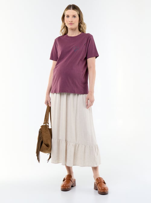 Still-T-Shirt mit Aufdruck - Kiabi Still-T-Shirt mit Aufdruck - Kiabi